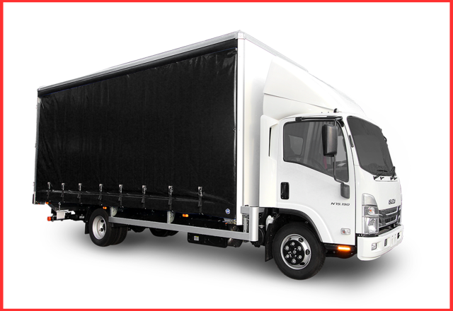 N75.190 Forward Easyshift Driveway Curtainside with Tuckaway Tail-lift